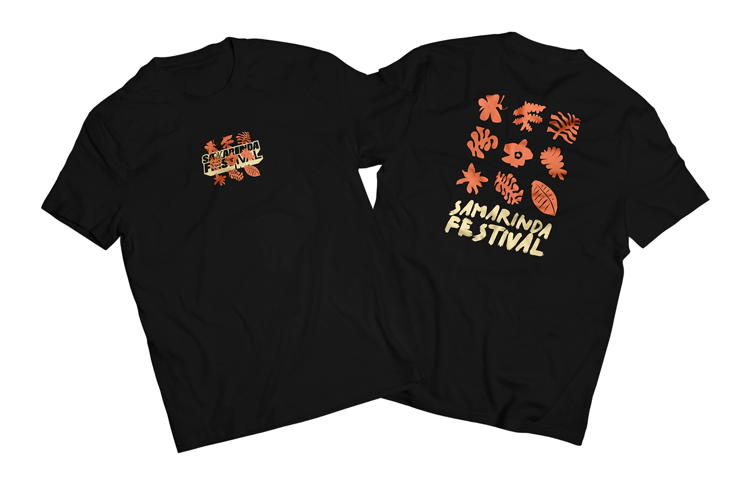 SAMARINDA FESTIVAL 2025 T-SHIRT FLOWERS BLACK
